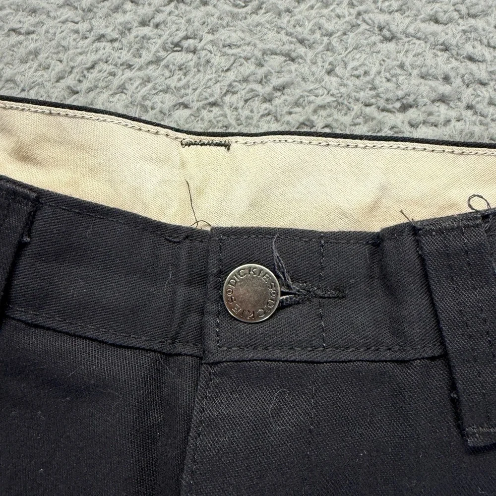 Dickies Pant Mens 30x34 Black Cotton Cargo Straight Leg‎ Utility Workwear Travel